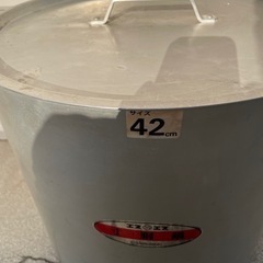 ◆使用少◆業務用 アルミ寸胴 直径42センチの画像