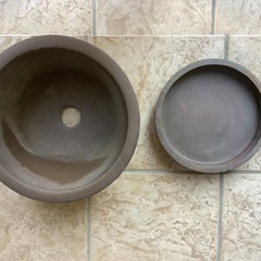植木鉢　盆栽鉢　受け皿付きの画像