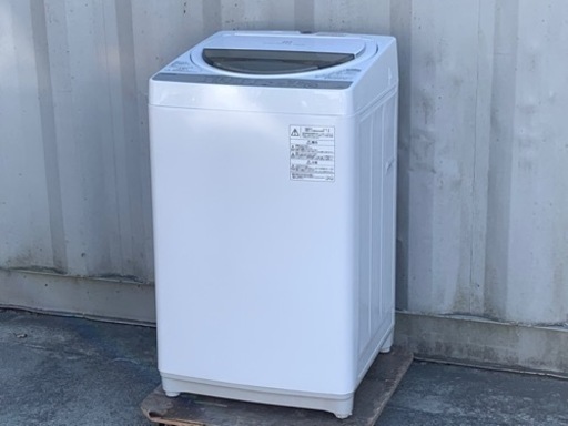 美品！東芝 洗濯機◇2018年製◇6.0kg◇ふろ水ポンプ付き◇AW-6G6◇JW-0123