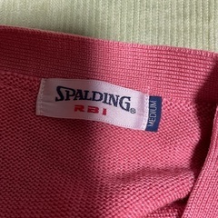 薄手カーディガン　M  ピンク　SPALDINGの画像