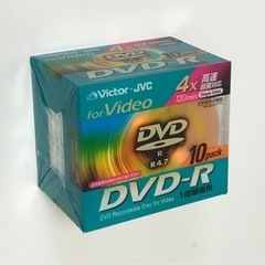 victor・jvc DVD-R 10枚パック&maxell DVD-RAM 5枚パックセットの画像