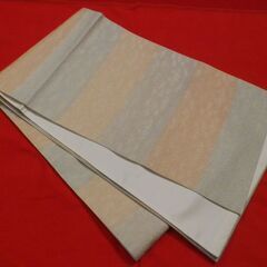 正絹　袋帯　片面全通　幅30.5　長さ421