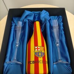 FCバルセロナ シャンパンケース ペアグラス