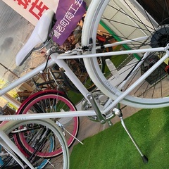 700C オールストリート　クロスバイク　白の画像