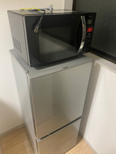 21年製　家電4点セット　冷蔵庫　洗濯機　電子レンジ　ガスコンロ