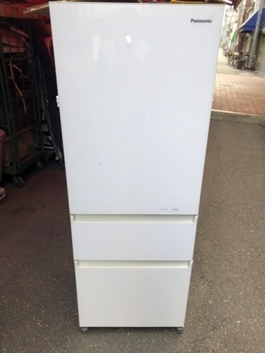 Panasonic冷蔵庫 ホワイト NR-C341GC-W [3ドア /右開きタイプ /335L
