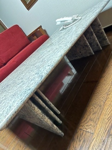 高級　美品！大理石ローテーブル