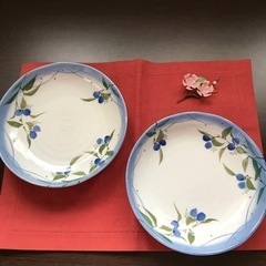 たち吉　お皿.和コップ3点セットです^ ^