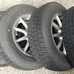 値下げしました]中古 スタッドレスタイヤ 185/70R14 ホイール付4