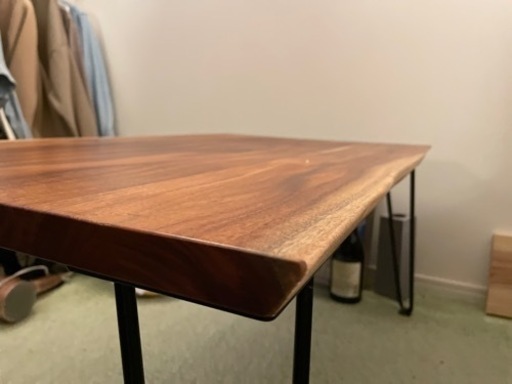 値下！大川家具　TOHMA ローテブル　アイアンレッグ　センターテーブル　鉄脚　無垢材