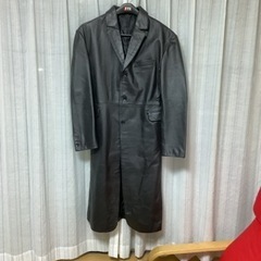 本革　レザー　ロングコート　バッファロー