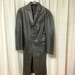 本革　レザー　ロングコート　バッファローの画像