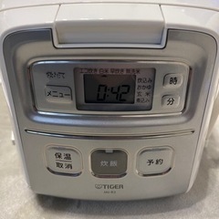 2020年製タイガー炊飯器(3合炊き)の画像