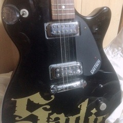 エレキギター GRETSCH レスポール 黒  売りますの画像