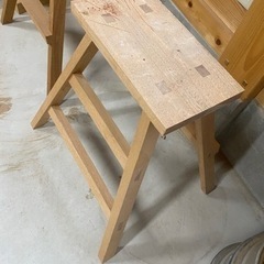木の踏み台　二セット