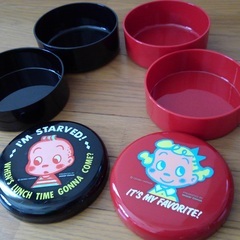 2段重ねのお弁当箱・2個セット（未使用）の画像