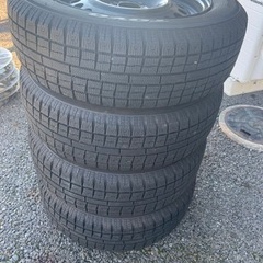 スタッドレスタイヤ 175/65R15 キューブ純正ホイール付き...