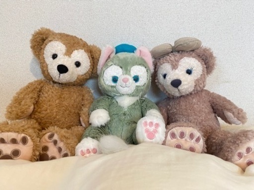 ダッフィー シェリーメイ ジェラトーニ ぬいぐるみ 3体セット