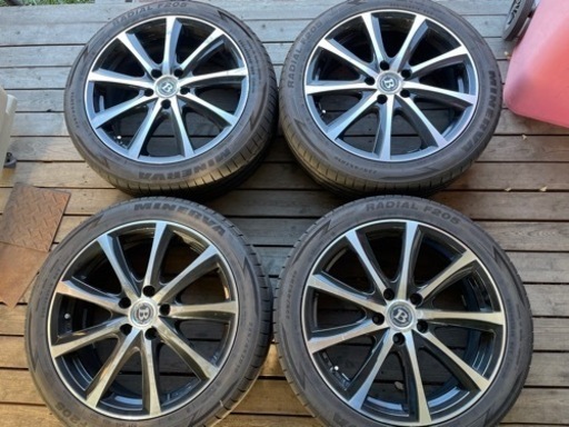 お取引中★★ホイール&225/45-18 4本セット　中古品★★松本市より