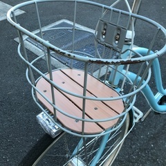 高学年女の子　水色　自転車　26インチの画像