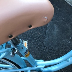高学年女の子　水色　自転車　26インチの画像