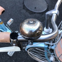 高学年女の子　水色　自転車　26インチの画像