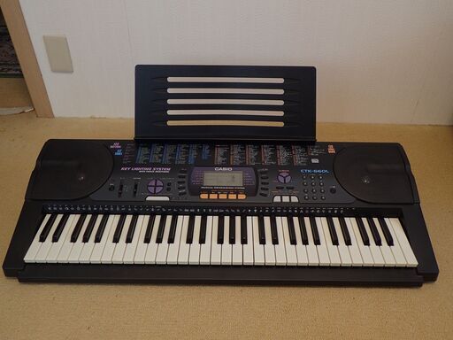 電子ピアノCASIO CTK-660L光ナビ デジタルピアノ キーボード