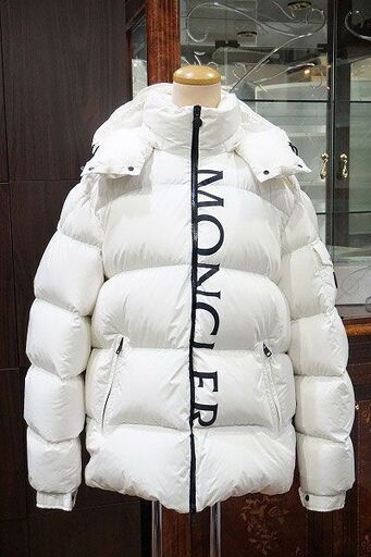 【苫小牧バナナ】MONCLER/モンクレール F20911B54410 サイズ5 MAURESU GIUBBOTTO マウレス ダウンジャケット XL ホワイト タグ付き♪