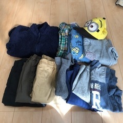 130男児冬服セット(夏物が1点入ります)