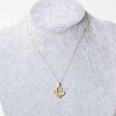 K18 白蝶貝・ダイヤモンド ネックレス 品番n20-500