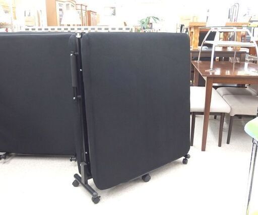 折りたたみベッド マット幅90cm シングル ブラック ☆ 札幌市 北区 屯田