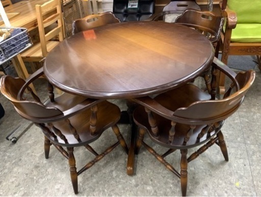 【人気】飛騨家具ダイニングセット