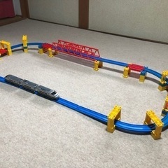 ★プラレール★鉄橋＆橋脚でアップした線路の画像