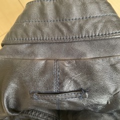 【お渡し済】ZARA メンズフェイクレザー ブルゾン〈難あり〉12月末までの出品の画像