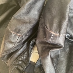 【お渡し済】ZARA メンズフェイクレザー ブルゾン〈難あり〉12月末までの出品の画像