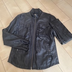 【お渡し済】ZARA メンズフェイクレザー ブルゾン〈難あり〉1...