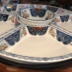 【お取引先決定】回転オードブル皿　特大　新品未使用　古伊万里　お...