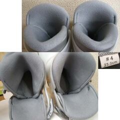 23cm ジュニア スキーブーツ グローヒル 10K 274mm 白×グレー クリアホワイト シルバー ☆ PayPay(ペイペイ)決済可能 ☆ 札幌市 豊平区 平岸の画像