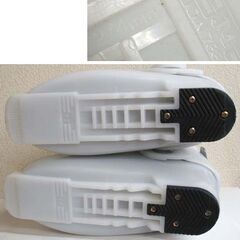 23cm ジュニア スキーブーツ グローヒル 10K 274mm 白×グレー クリアホワイト シルバー ☆ PayPay(ペイペイ)決済可能 ☆ 札幌市 豊平区 平岸の画像