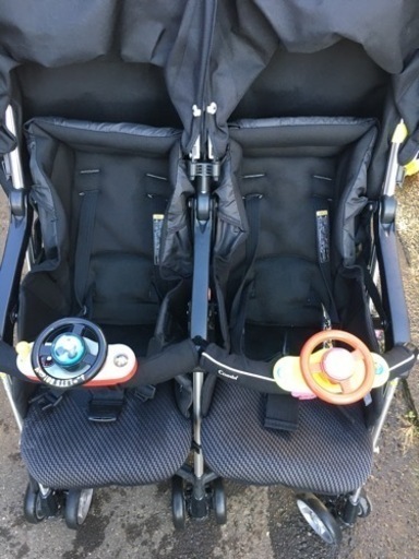 双子　ベビーカー　コンビ　ツインスピン　値下げしました！