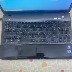 新店 即使用可能 黒 ノートパソコン 中古良品 15.6型ワイド NEC PC-LS550ES6B 第2世代 i5 8GB DVDマルチ 無線 Wi-Fi Office 即使用可の画像