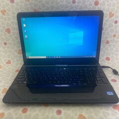 新店 即使用可能 黒 ノートパソコン 中古良品 15.6型ワイド NEC PC-LS550JS6B 第2世代Core i3 4GB Blu-ray 無線 カメラ Windows10 Office
