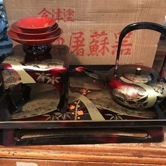 【売り切れました】【新品未使用】会津塗　お屠蘇セット　松竹梅　漆器　