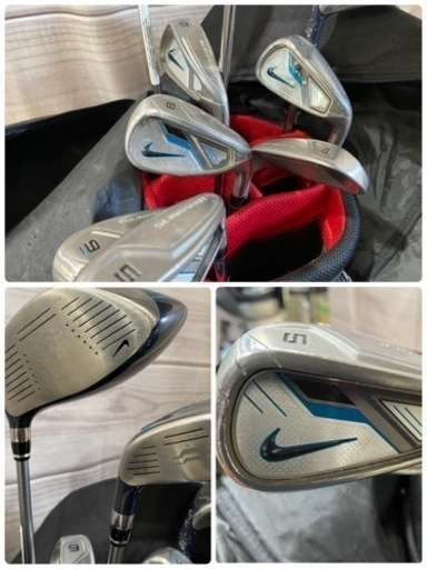 NIKE golfナイキゴルフ ゴルフクラブセット右用９本入り【1204N3】