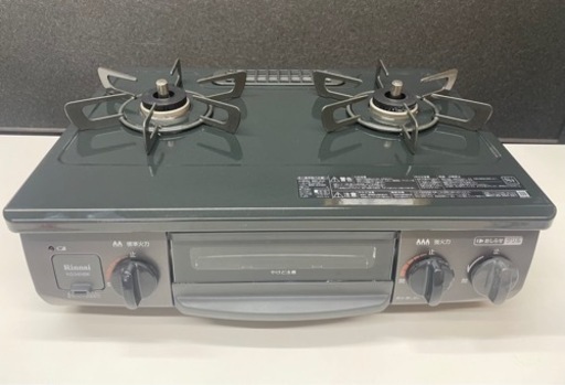 GM777【2021年製・中古美品】都市ガス　ＫＧ34ＮＢＫＲ　 黒　リンナイ　幅56　ガスコンロ 　リサイクルショップ　ケイラック朝霞田島店　ケイラック　埼玉県　朝霞市　田島　和光市　志木市　新座市　富士見市　ふじみ野市　三芳町　戸田市　蕨市　さいたま市(岩槻以外)　川越市　所沢市　上尾市　東京都　板橋区　練馬区　清瀬市