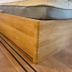 ニトリ　クイーン　ベッド　ベッドフレーム　収納付きの画像