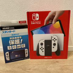 【最新モデル❗️】任天堂スイッチ　Nintendo Switch ニンテンドー スイッチ 本体 新品 有機ELモデル　保護フィルム付き