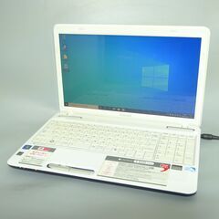 即使用可 中古良品 ノートパソコン 15.6型ワイド TOSHIBA 東芝 T350/34AW Pentium 4GB 640GB DVDマルチ 無線 Wi-Fi Windows10 Office