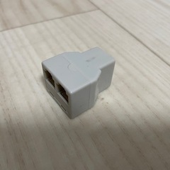 032【中古】電話線（10mx2、5mx2＋2分岐）セット　モジュラーケーブルの画像