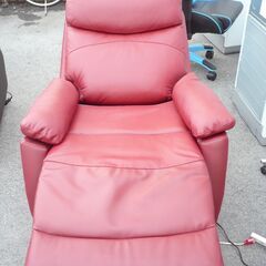ジモティ来店特価!!! 電動リクライニングソファ レッド　　　　　　　　　　　　　　J-65の画像